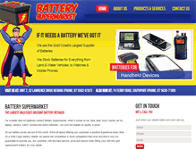 Tablet Screenshot of batterysupermarket.com.au